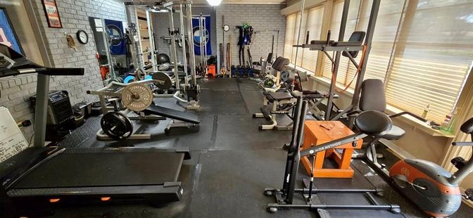 Fitness Equipment, Gym, Interior, Stone Walls