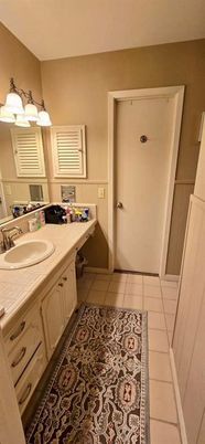 Bathroom, Dual Sink Vanities, Interior, Tile Countertops