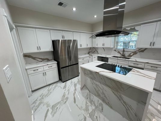 Interior, Kitchen, Marble, Recessed Lighting