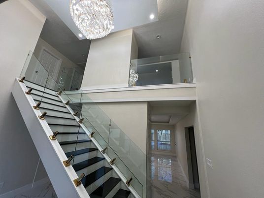 Chandelier, Interior, Marble, Recessed Lighting