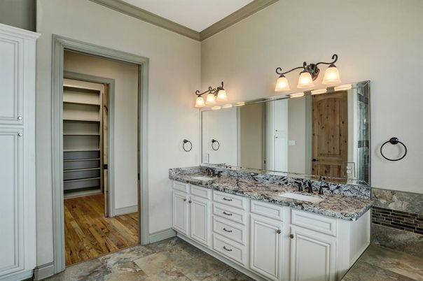 Bathroom, Dual Sink Vanities, Interior, Wood Texture Flooring