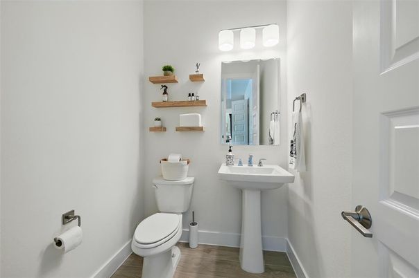 Bathroom, Interior, Wood Texture Flooring