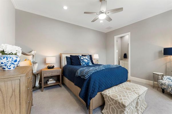Bedroom, Interior, Recessed Lighting