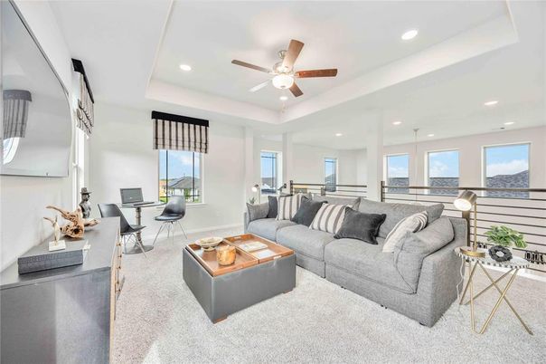 Home Office, Interior, Living room, Recessed Lighting