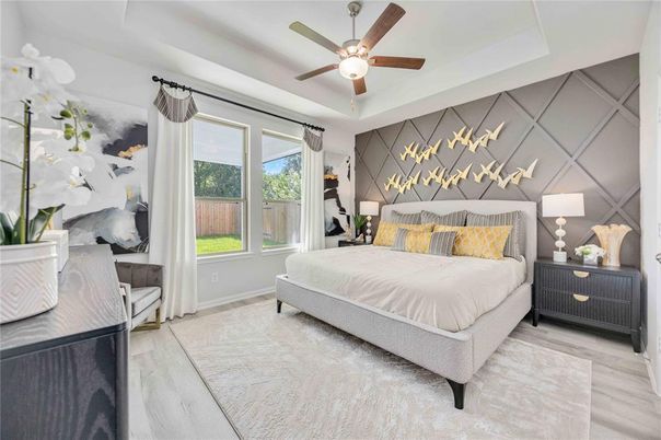 Bedroom, Interior, Wood Texture Flooring