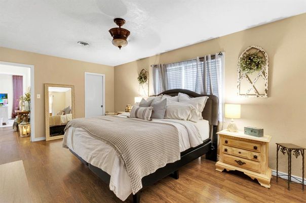 Bedroom, Interior, Wood Texture Flooring
