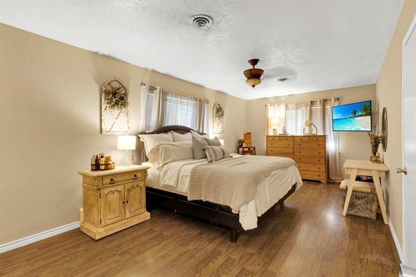 Bedroom, Interior, Wood Texture Flooring