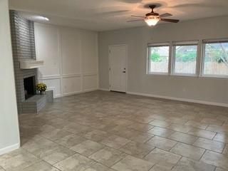 Empty room, Fireplace, Interior, Recessed Lighting