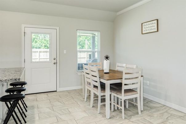 Dining room, Interior, Marble