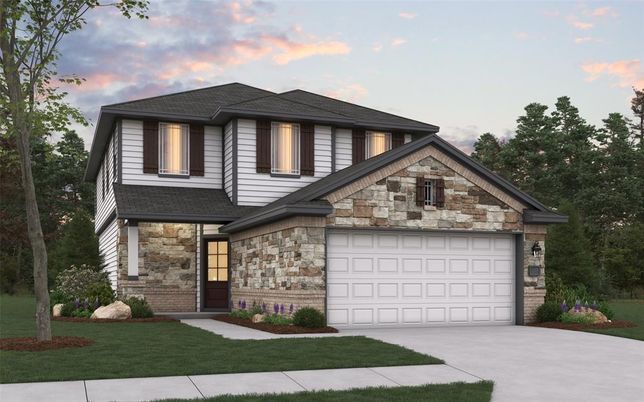 Attached, Exterior, Facade, Brick Traditional