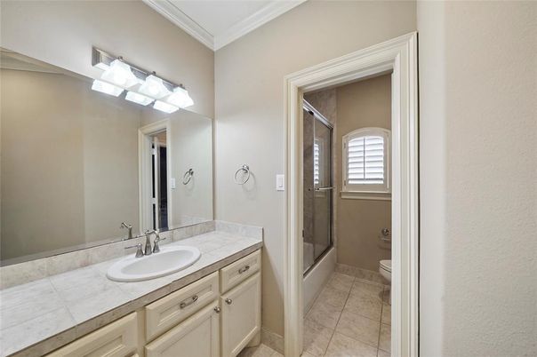 Bathroom, Glass Shower, Interior, Tile Countertops