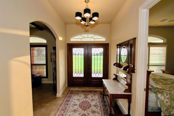 Interior, Kitchen, Pendant Lights, Recessed Lighting, Stone Walls