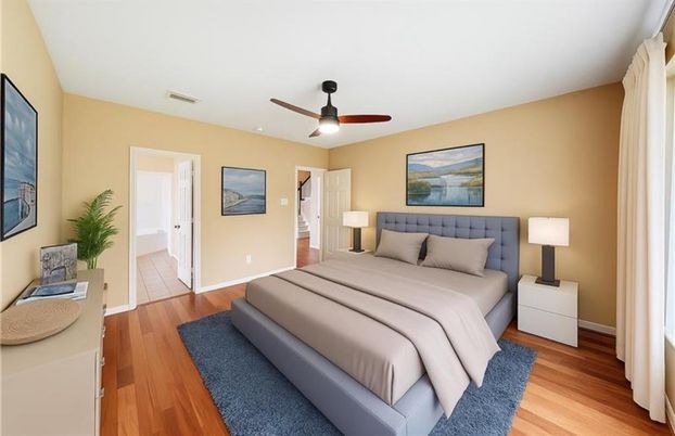 Bedroom, Interior, Wood Texture Flooring