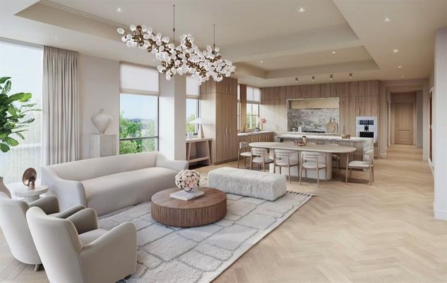 Dining room, Interior, Kitchen, Living room, Pendant Lights, Recessed Lighting, Wood Texture Flooring, Wooden Walls