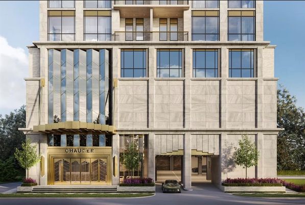 Exterior, Facade, Modern