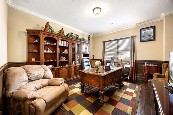 Home Office, Interior, Wood Texture Flooring