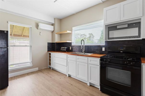 Interior, Kitchen, Wood Texture Flooring