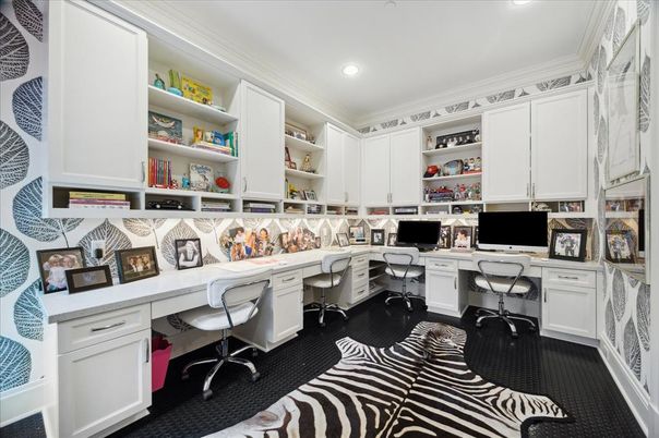 Home Office, Interior, Recessed Lighting
