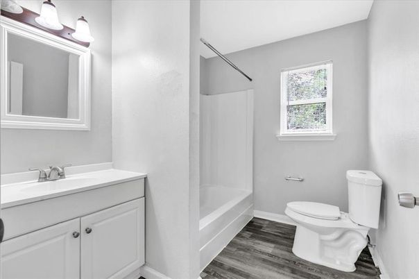 Bathroom, Interior, Wood Texture Flooring