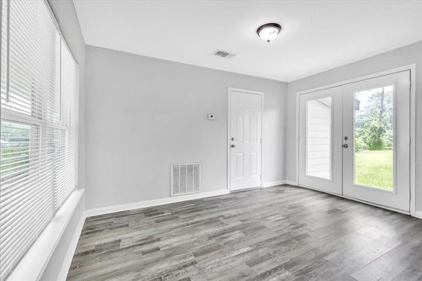 Empty room, Interior, Wood Texture Flooring
