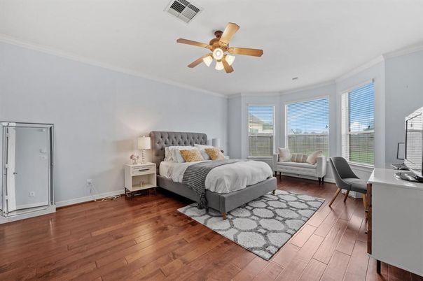 Bedroom, Home Office, Interior, Wood Texture Flooring