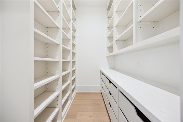 Interior, Walk-in Closets, Wood Texture Flooring