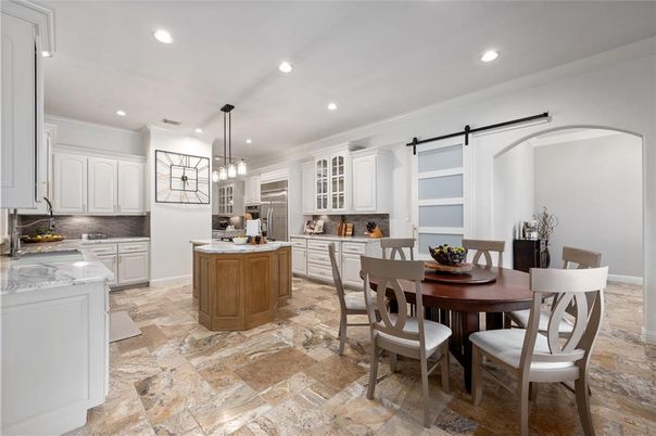 Dining room, Interior, Kitchen, Pendant Lights, Recessed Lighting