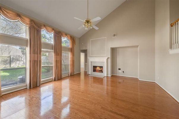 Empty room, Fireplace, Interior, Wood Texture Flooring