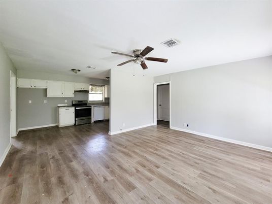Empty room, Interior, Kitchen, Wood Texture Flooring