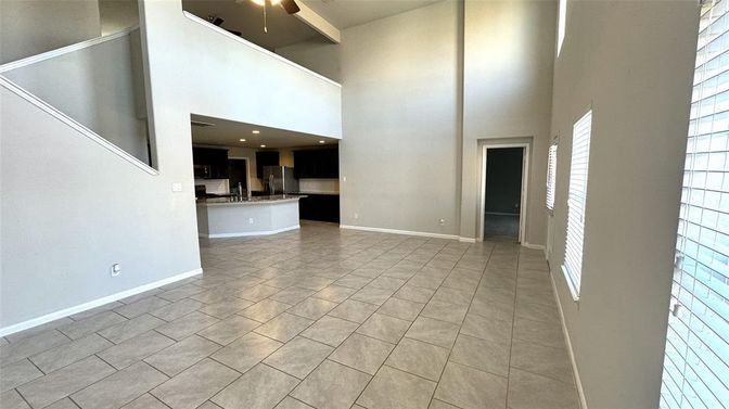 Empty room, Interior, Kitchen, Recessed Lighting