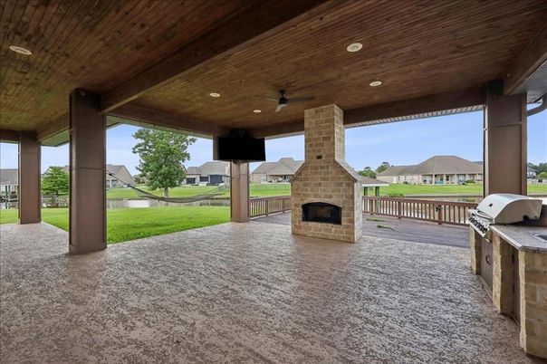 Backyard, Exterior, Fireplace