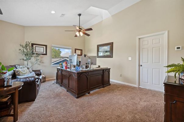 Home Office, Interior, Recessed Lighting
