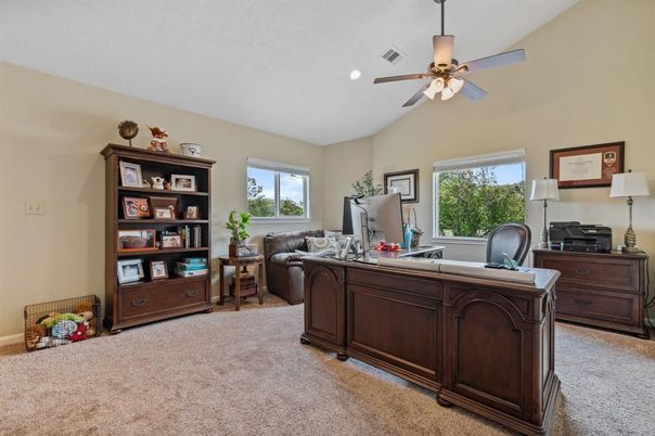 Home Office, Interior, Recessed Lighting
