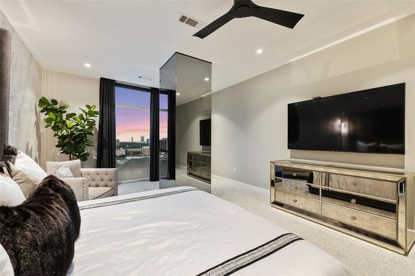Bedroom, Interior, Recessed Lighting