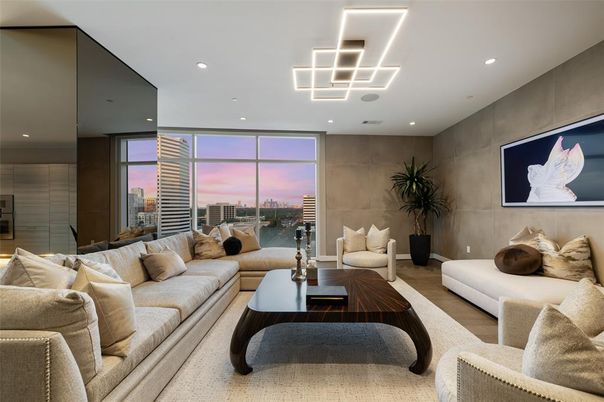 Interior, Living room, Recessed Lighting