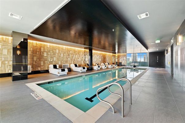 Interior, Pool, Stone Walls