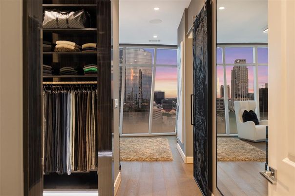 Interior, Recessed Lighting, Walk-in Closets, Wood Texture Flooring