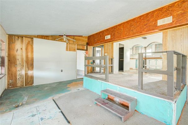 Empty room, Interior, Wooden Walls
