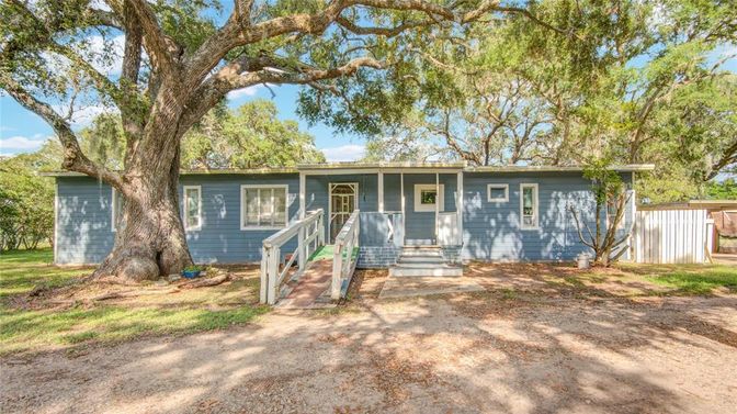 Backyard, Exterior, Facade, Ranch