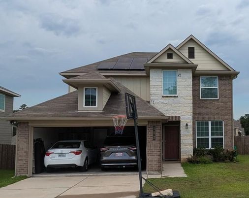 Attached, Exterior, Facade, Brick Facade, Solar Panels, American Craftsman