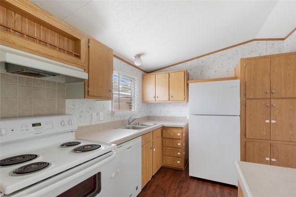 Interior, Kitchen, Wood Texture Flooring