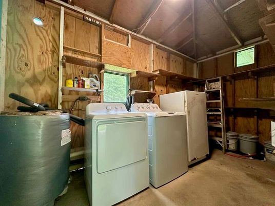 Interior, Washer, Wooden Walls