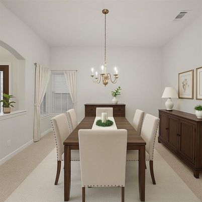 Chandelier, Dining room, Interior