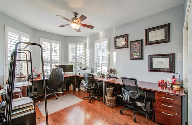 Home Office, Interior, Wood Texture Flooring