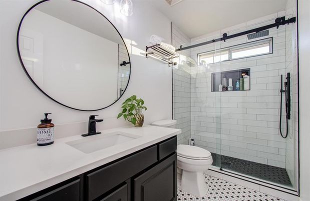 Bathroom, Glass Shower, Interior