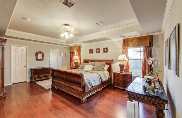 Bedroom, Interior, Wood Texture Flooring