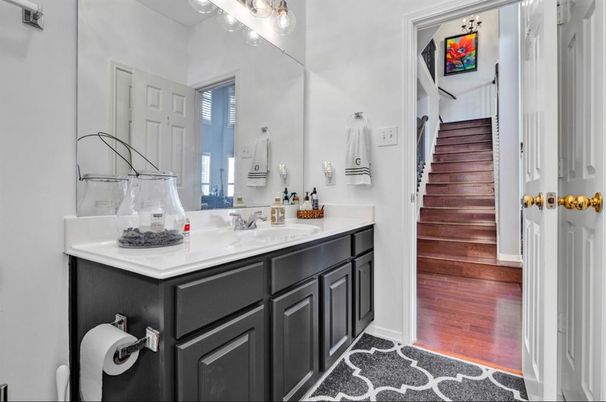 Bathroom, Interior, Wood Texture Flooring