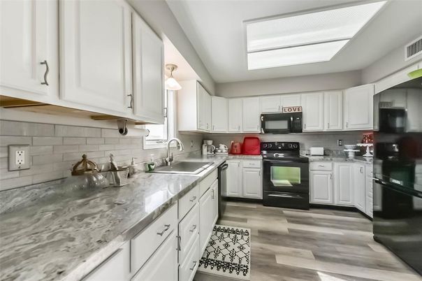 Interior, Kitchen, Wood Texture Flooring