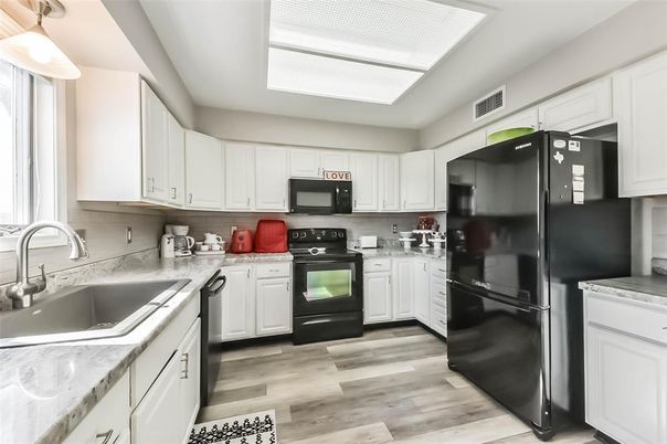 Interior, Kitchen, Wood Texture Flooring
