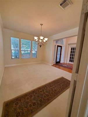 Chandelier, Empty room, Interior